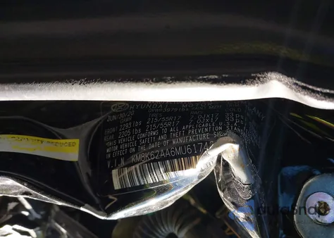 2021 Hyundai Kona Sel Plus z USA, uszkodzony, nr VIN KM8K62AA6MU617424